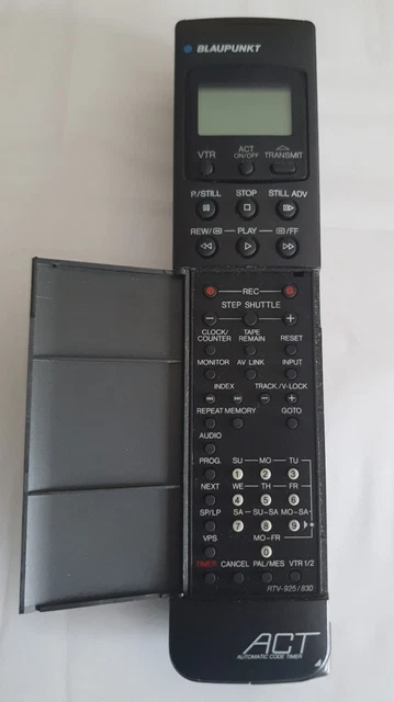 Télécommande Originale Blaupunkt RTV-635 - Noir - Avec Fonction Automatic Code Timer