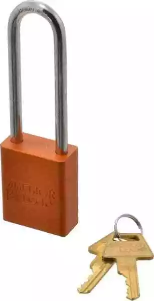 American Lock Keyed Different Lockout Padlock 3" Shackle Clearance, 1/4" Shac...