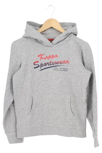 Felpa con cappuccio KAPPA bambini taglia 164 grigia