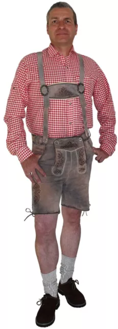 Kurze Trachtenhose für Herren aus feinstem Wildbock Lederhose Oktoberfest Hose