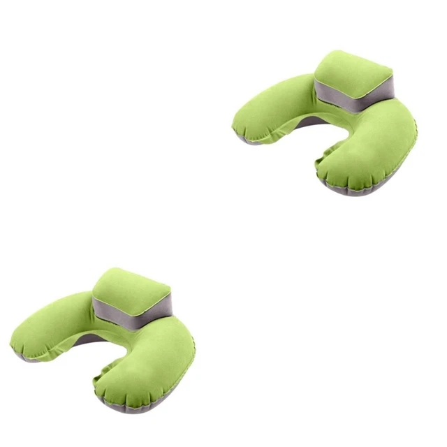 2pcs Useful Neck Air Blow Up U Shape Pillow Inflatable Cushion for Outdoor