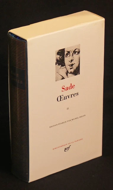 SADE: OEUVRES TOME II - La pleiade, Gallimard NRF 1995 EUR