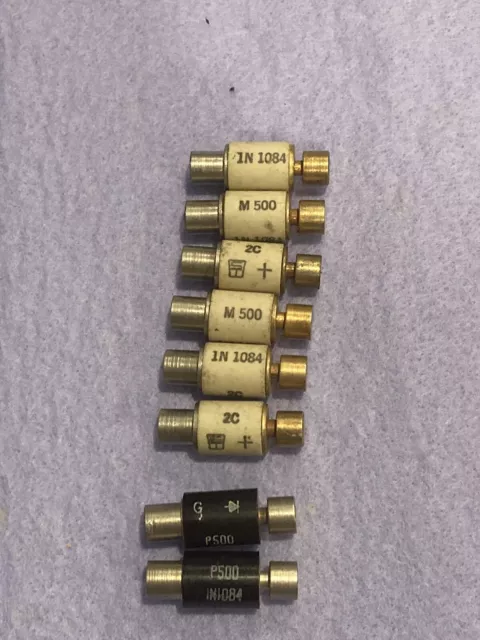 8 Pcs 1N1084 Silicon Cartridge Diode Rectifiers