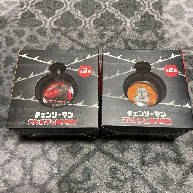 CHAINSAW MAN PREMIUM Pocket Watch Chainsaw Man & Pochita Set of 2 SEGA