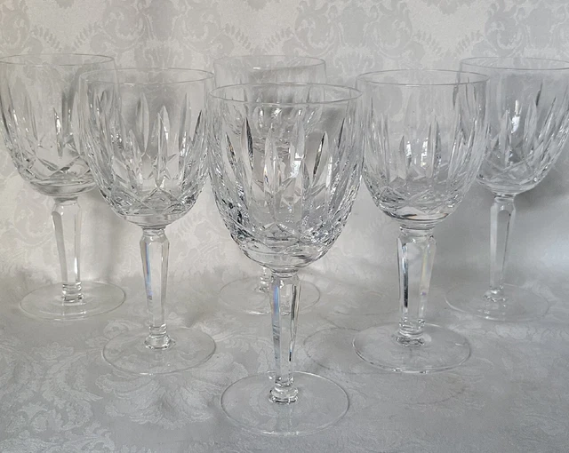 6 Waterford Crystal KILDARE 7" Water Goblets STUNNING SIGNED 6 Waterford Crystal KILDARE 7" Water Goblets STUNNING SIGNED