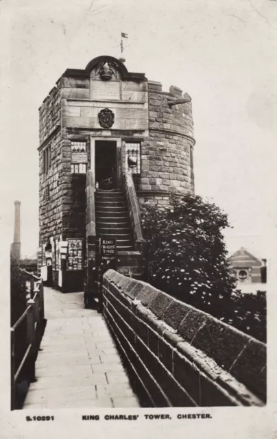 King Charles’ Tower, Chester 1920 Real Photo Postcard