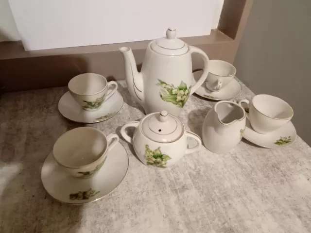 Japanese 4 Person Tea Set Vintage Never Used