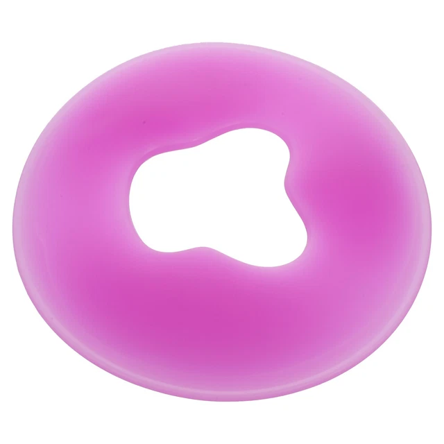 1 pz cuscino foro a forma di U massaggio viso sonno cuscino sdraiato cuscino in silicone per
