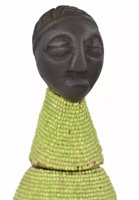 Tutsi Beaded Calabash With Figure Rwanda 2