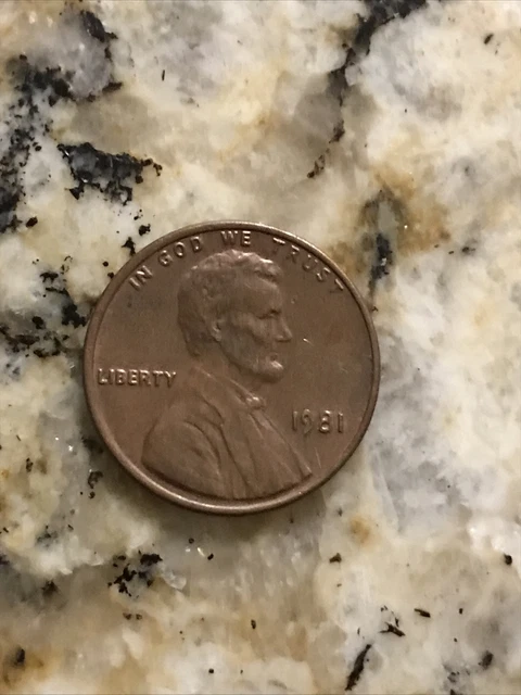 1981 Lincoln Penny No Mint Mark Beautiful RD Rare