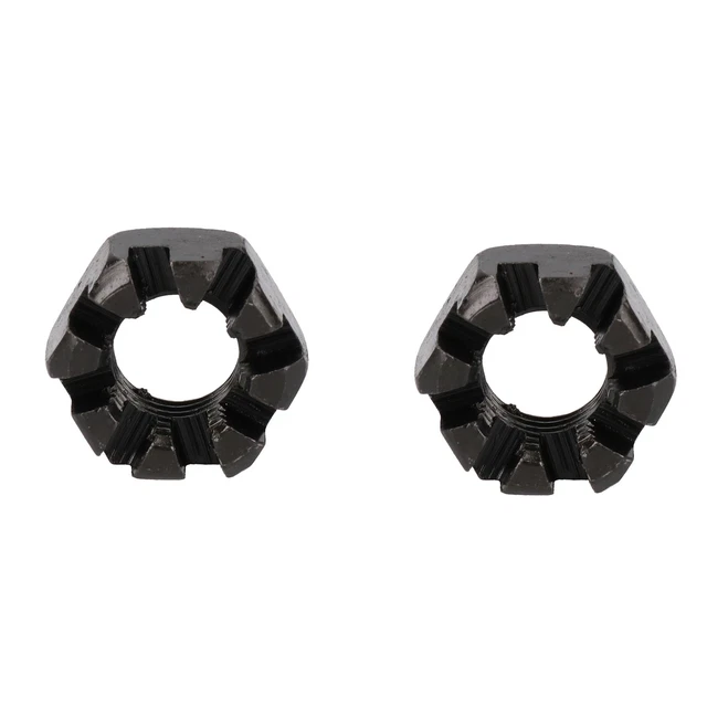 thumbnail interactive-video image 1 of AB Tools 5/8 UNF Slotted Castle Nut For Trailer Wheel Hubs - Castellated Hub Bearing Nut, Pack Of 1, IND017 1 of 6