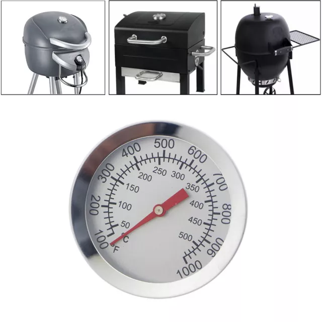 Stainless Steel Oven Thermometer / Temperature Gauge For Pizza Ovens BBQ Cooker