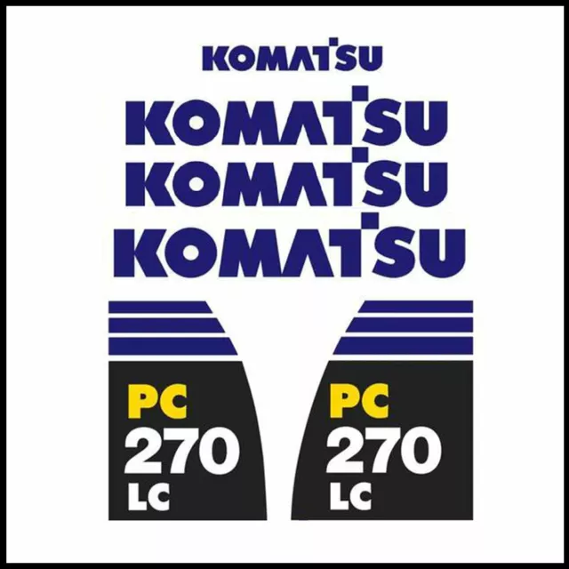 Komatsu PC270LC-8 Decals Sticker Kit for excavator