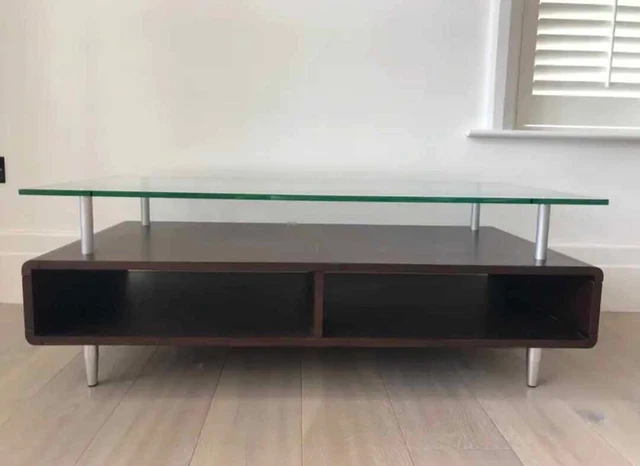 BARKER STONEHOUSE TV Stand Media Unit Coffee Table Brown