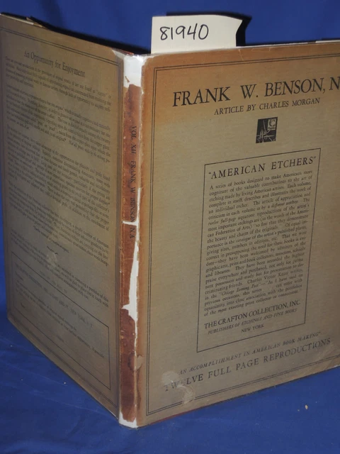 Morgan, Charles Frank W. Benson, N.A.; American Etch...