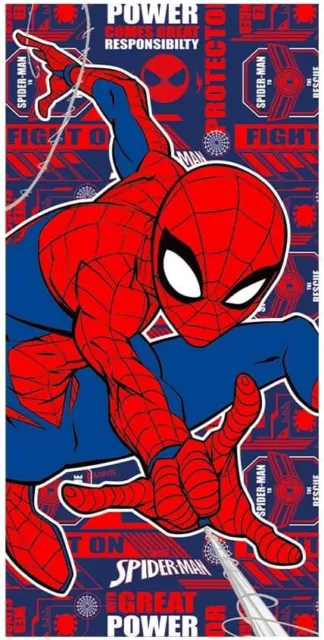 Telo mare SPIDERMAN Marvel  Misura 70x140 cm Multicolore Sfiziosa®