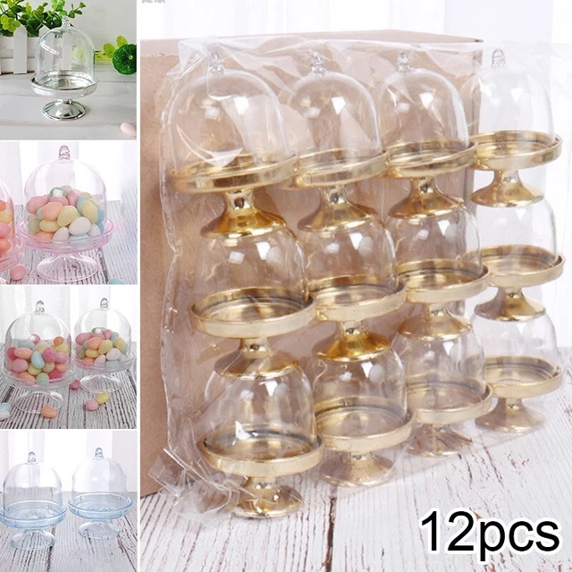 XIZHI Lot De 50 Boîtes à Gâteau En Plastique Transparent