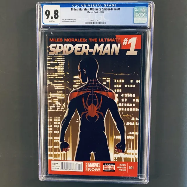 Miles Morales: Ultimate Spider-Man #1 🔥 CGC 9.8 🔥 Bendis Marquez Marvel MCU