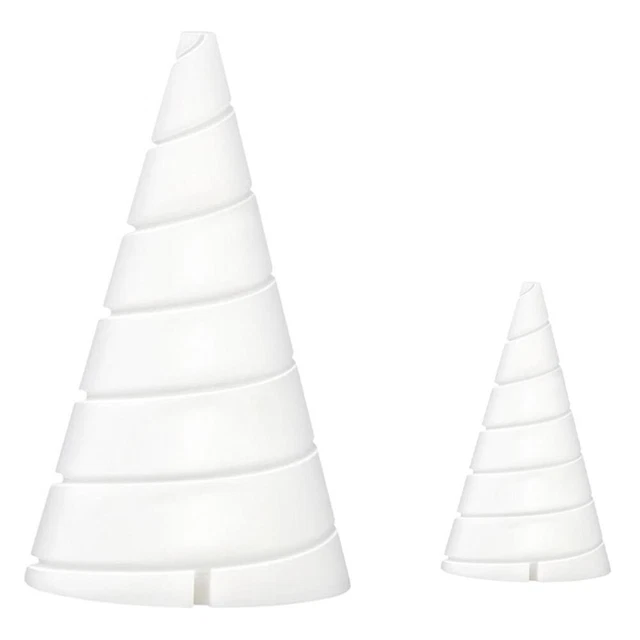 Lot De 30 Cônes En Mousse Blanche – 3 Tailles Pour DIY Noël, Nains, Sapins & Artisanat Créatif