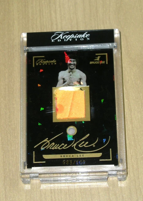 Carte Collector Rare Bruce Lee & Floyd Mayweather Jr - Relique Double Encastrée #1/2, 2024