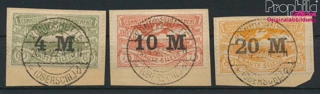 Briefmarken Oberschlesien 1922 Mi 41-43 (kompl.Ausg.) gestempelt(9282698