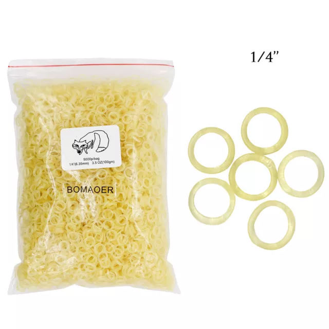 One bag Dental orthodontic elastic band size Fox 1/4" 3.5OZ 5000pcs/bag!!