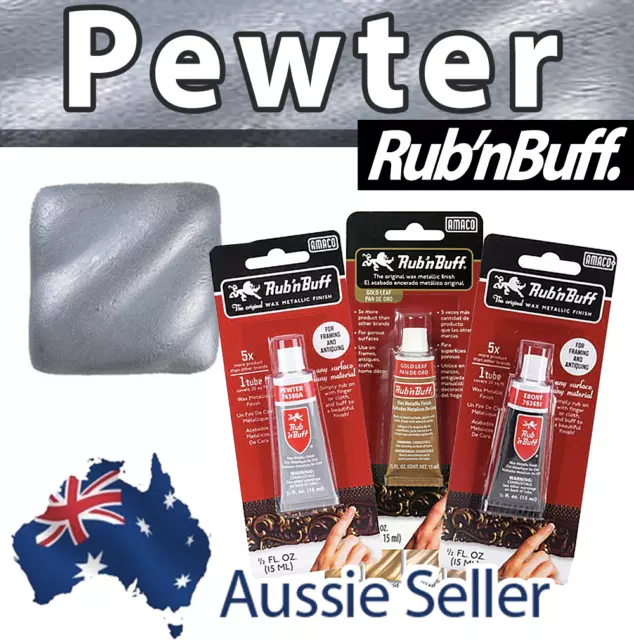 Pewter - Rub N' Buff - Metallic Wax Pigments - Metallic Finish - 15ml Tube