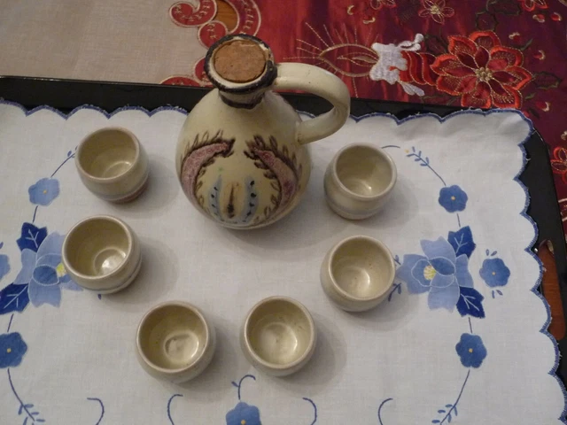 Coffee A Café En Porcelaine Moderne Hommes Vintage Hongros Zsolnay Des Annees 1960