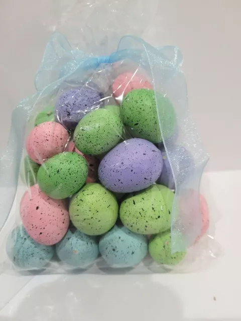 30Pc Robin Style Speckled Eggs Easter Crafts Vase Bowl Filler Pastel Home Decor