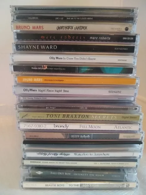 CD Big Job Lot Bundle Pop Rock Dance Hits Robbie Olly Will Bruno U2 Beastie Boys