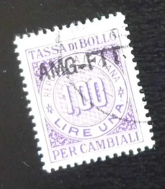 Trieste - Italy - Yugoslavia - AMG FTT Revenue Stamp - 1 Lire A8