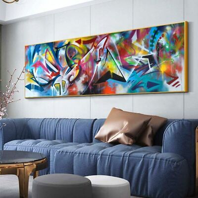 Abstract Canvas Prints Wall Art Painting Street Graffiti Posters Canvas Painting