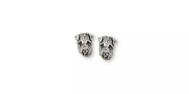 Soft Coated Wheaten Earrings Jewelry Sterling Silver Handmade Dog Earrings SC4-E