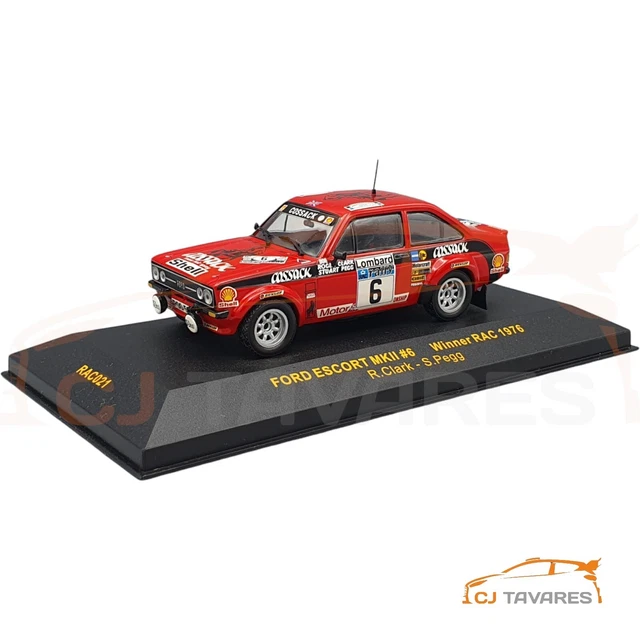 Ford Escort RS MKII 1 Legend Boucles de Spa 2014 Duval Bourdeaud'hui IXO RAC246 - Miniatures