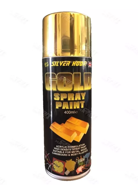 Silverhook GOLD EFFECT 18K Spray Paint - High Density Acrylic 400ml