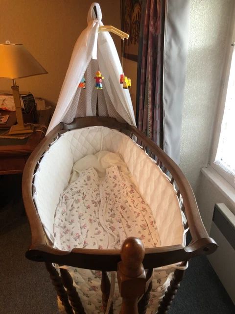 BERCEAU ANCIEN EN bois avec matelas EUR 270,00 - PicClick FR