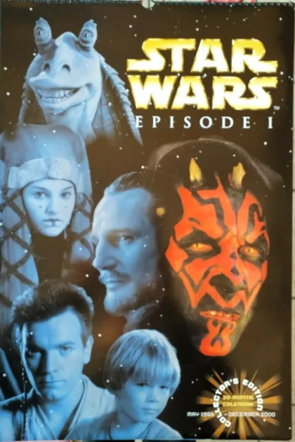Rara Calendario Star Wars Episodio 1 Collector Edizione 99 2000 - 59 X 40 CM