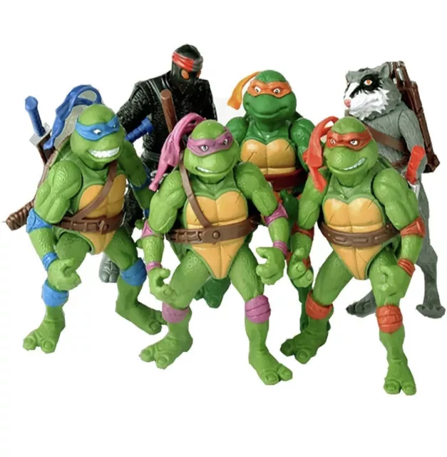 6Pcs Teenage Mutant Ninja Turtles TMNT Action Figures Collection Toys Set 4.5 in