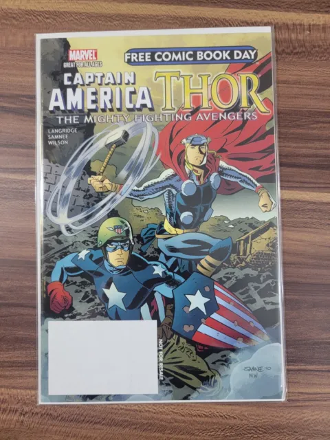 Marvel Comics Thor The Mighty Fighting Avengers (May 2011 FCBD) Captain America