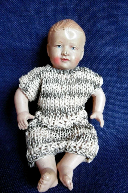 Ancien Baigneur Petitcollin Celluloïd - L'Invincible, Hauteur 40 Cm