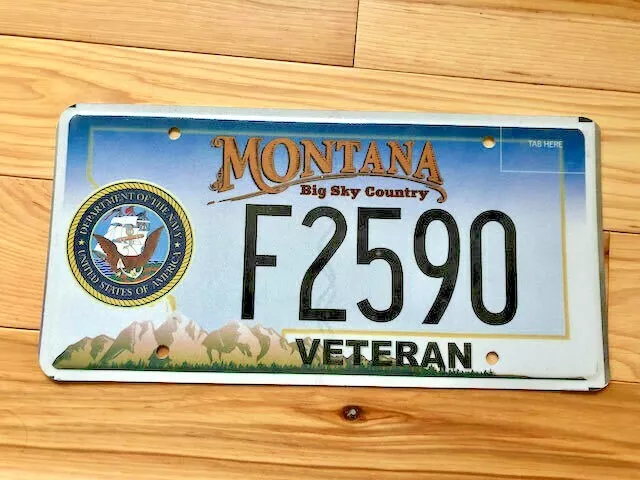 Montana Navy Veteran License Plate