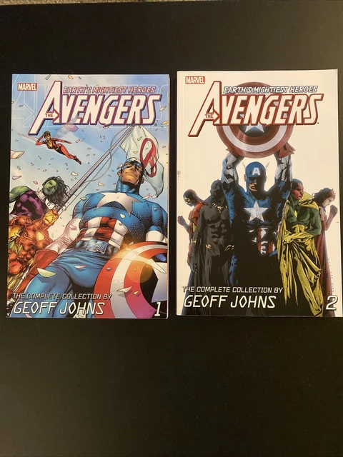 Avengers Complete Collection By Geoff Johns Vol 1 + 2 TPB Marvel Comics OOP