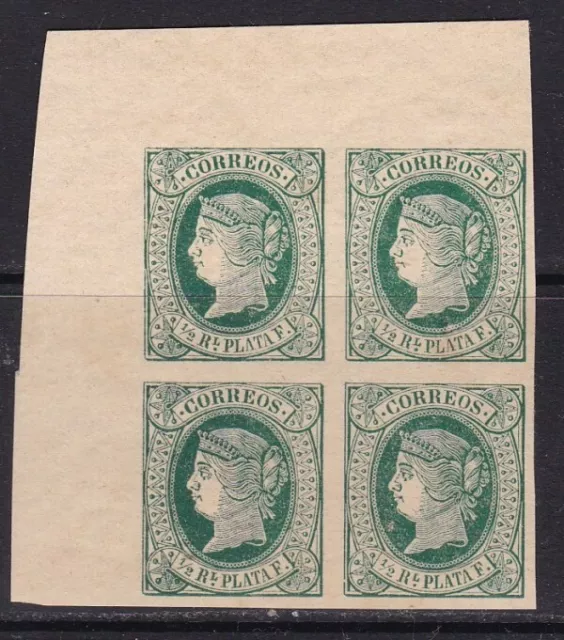 1864 - España  - Antillas - Isabel II - Edifil 10 - Bloque 4 - MNH