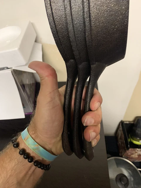 Old Mountain Cast Iron Spoon Mini-Skillet- Set 3 Used In Great Shape