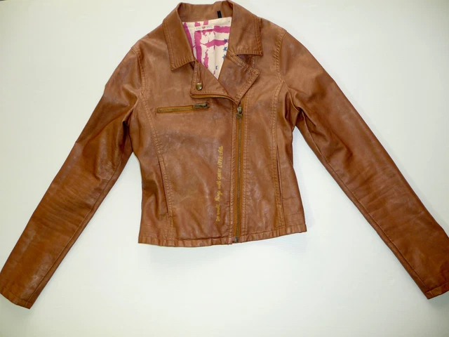 BLOUSON PERFECTO SIMILI CUIR noir gar on GEMO 12 14 ans comme
