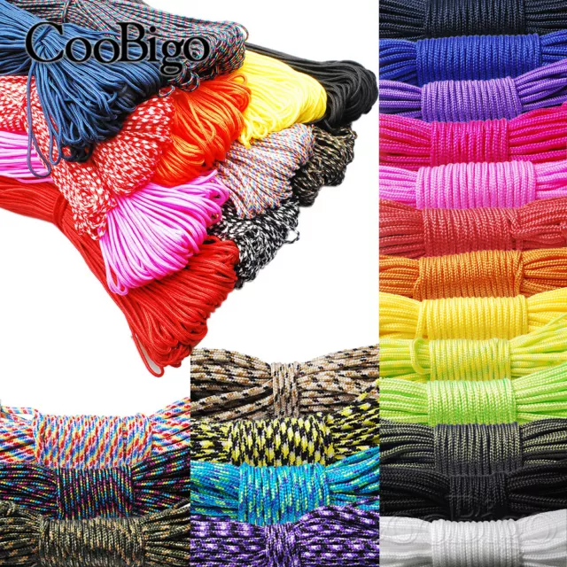 2mm Parachute Cord Paracord Lanyard Rope Survival Bracelet Making Accessories