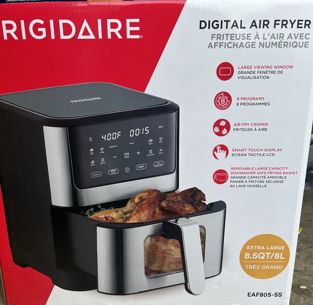 FRIGIDAIRE DIGITAL AIR Fryer Stainless Steel With Viewing Window, 8.5