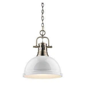 Golden Lighting - One Light Pendant - Duncan - 1 Light Chain Pendant in Classic
