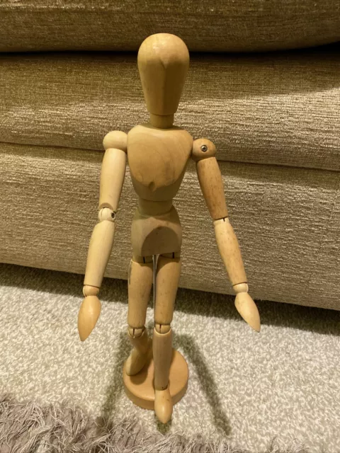 Modelo de figura humana de madera posable maniquí/maniquí de colección de 13"" artistas