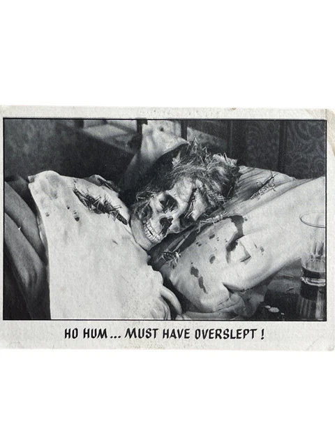 1973 Skeleton Creature Monster Feature You’ll Die Laughing #43 Trade Card B/W